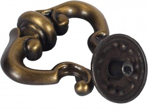 Antique Brass Plated Drawer Handle Zinc Alloy Ring Knob Ring Pull