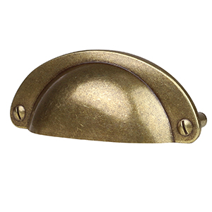 Antique brass shell Drawer Pulls Kitchen Cabinet Handle