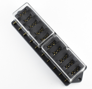 ស្តុកមាន 10 circuit mini blade 12v fuse holder with high quality for car marine boat