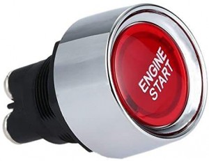 Копче за стартување на автомобилот Dc 12v 50a Црвено копче за палење на моторот на автомобилот.