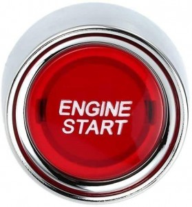Кнопка запуску двигуна автомобіля Dc 12v 50a Червоний автомобіль Кнопка запуску двигуна Перемикач світла Push Start Ignition Switch for Racing Sport (ON)-Off
