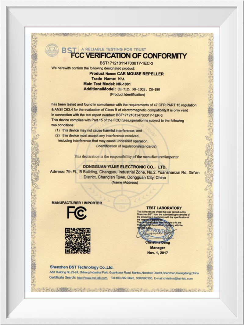 Fcc-verifikasie van ooreenstemming