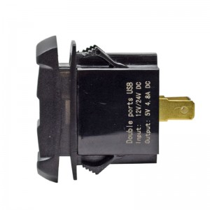 QC 3.0 Rocker Style Dual USB Autoladegerät Digitalanzeige Voltmeter Monitor Batteriespannung mit Kabelbaum