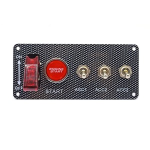 Lgnition Switch Panel 5 í-1 bílakappakstur LED skiptirofar fyrir Truck RV Race