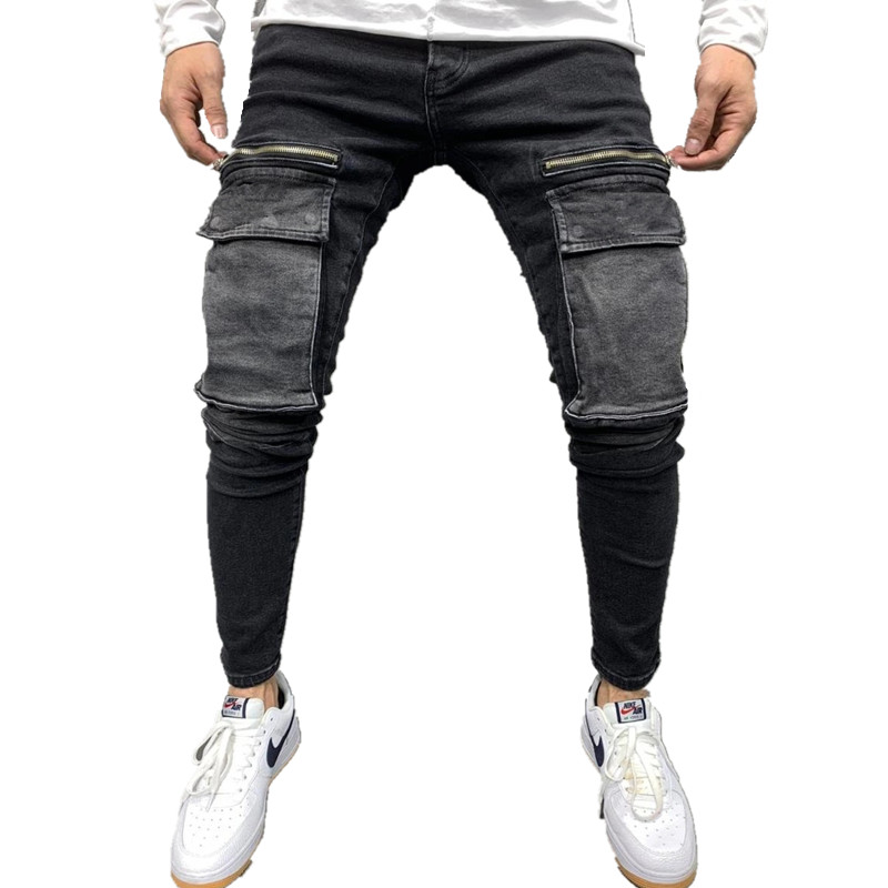 2021 New Fashion Man’s Jeans Design Multi – Pocket Street Hip-Hop Factory Custom Jeans Featured Image