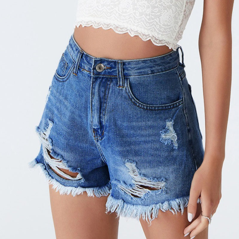 Fashion Ripped Women Short Jean Pants Featured Image