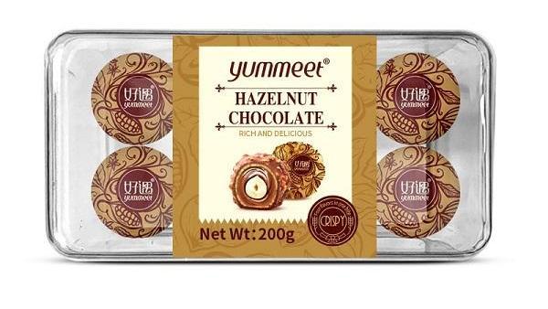 Yummeet 16PCS chocolates wholesale Custom hazelnut chocolate and sweets chocolate candy