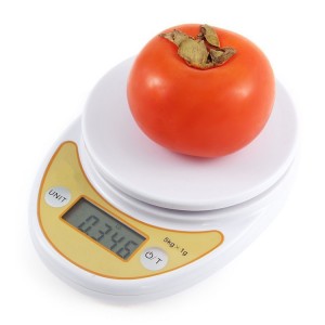 Платформа LCD от неръждаема стомана 5 кг Измерване на тегло Електронно претегляне Цифрова кухненска везна за храна