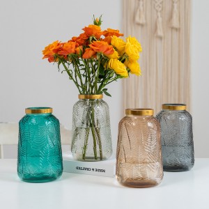 Home Decor Flower Custom Vase айнек ваза мода үй жашоо бөлмө жана ашкана үчүн