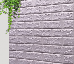 کاغذ دیواری چسبنده چینی کارخانه PE فوم استیکر دیواری کاغذ دیواری سه بعدی