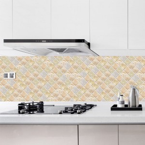 Self-sticking Kusina Mataas na Temperatura Cooktop Cabinet Cabinet Fume Wall Moisture-Proof Waterproof Oil Sticker
