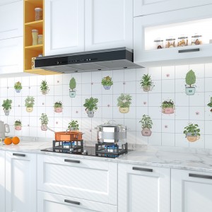 Adesivos de parede autoadesivos de vinil para decoração de parede de cozinha de banheiro de PVC