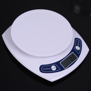 Platforma LCD z nehrdzavejúcej ocele Digitálna kuchynská váha na meranie hmotnosti 5 kg