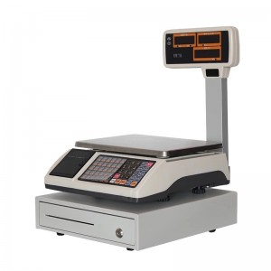विक्रीसाठी लेबल प्रिंटिंग स्केल डिजिटल स्केल वजन मोजण्याचे प्रमाण