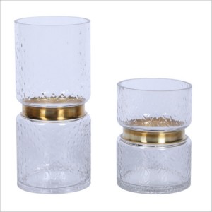 China Factory Transparent Glass Crystal Roundshape Vase para sa Modern Luxury Interior Design Style Dekorasyon ng Bahay Wedding Hotel