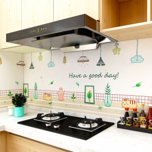 מדבקות קיר דקורטיביות למטבח חדר רחצה PVC ויניל עצמית