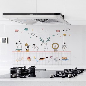 Διακόσμηση τοίχου κουζίνας μπάνιου PVC Αυτοκόλλητα τοίχου βινυλίου