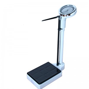 Neue Produkte Elektronische BMI-Messung mit Ultraschall 500 kg Stehende digitale medizinische Gewichts-Höhenwaage