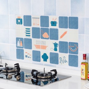 Dekor i murit të kuzhinës PVC për banjo Ngjitëse muri vetëngjitëse me vinyl
