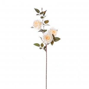 Karangan bunga simulasi berkualitas tinggi dari mawar Prancis pesta pernikahan alat peraga fotografi keluarga dekorasi kombinasi bunga
