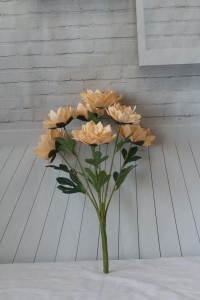 कृत्रिम फुले घाऊक कृत्रिम जमीन कमळाचे फूल लेटेक्स कृत्रिम लग्नाच्या फुलांची व्यवस्था