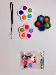 Plastična senzorna igračka za ublažavanje stresa Jednostavna rupica Fidget Senzorna igračka u obliku cvijeta Silikonski Autizam za ublažavanje anksioznosti Pop Bubble Fidget senzorna igračka