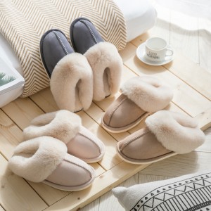Dames sliders Lovers' Home Cotton Slippers Pluche Herfst en Winter Hot Women's Non slip Cotton Shoes Wholesale