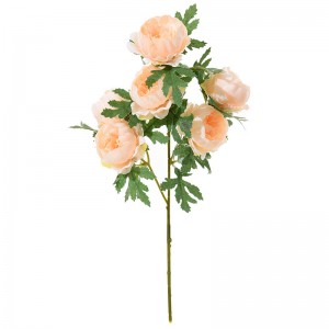 Пролет нова маса цветна аранжировка симулация 6 единични малки чаена роза сватбена украса фотографски реквизит фалшиво цвете симулация цвете
