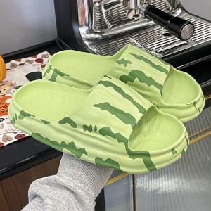 Vannmelonmønster EVA sandaler for kvinnelige innendørs elskere om sommeren;tykke såler;myke såler av høy klasse