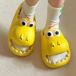 Dinosaur slippers Vakadzi vanopfeka shangu mumba uye kunze muzhizha