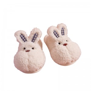 Roztomilý medvěd králík bavlněné pantofle dámské podzimní a zimní domácí vnitřní semiš teplý kreslený pár plyšové bavlněné pantofle