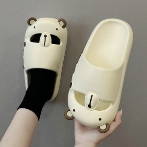 Baotou Bear Slippers Women Xia ins Wear EVA Thick Sole Step on Shit Cool Slippers