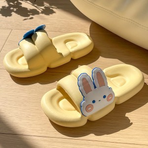 Füße, die im Sommer kühle Hausschuhe für weibliche, liebliche Cartoon-Kaninchen fühlen, Sandalen mit dicken Sohlen für Indoor-Liebhaber