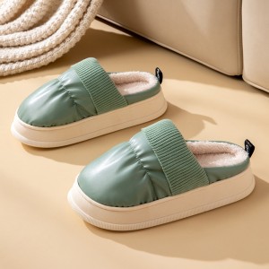 ເກີບແຕະຜ້າຝ້າຍຂອງແມ່ຍິງໃນເຮືອນລະດູຫນາວໃນເຮືອນຄູ່ຄວາມອົບອຸ່ນໃນຄົວເຮືອນ plush ຄູ່ຜົວເມຍ slippers ຝ້າຍຜູ້ຊາຍ