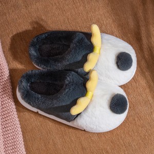 Памучни чехли на платформа дамски зимни домашни домакински двойки вътрешни чехли мъжки сладки външни облекла плюшени есенни и зимни топли обувки