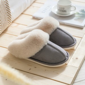 Ladies sliders Lovers' Home Cotton Slippers Plush Autumn and Winter Hot Women's Non slip Cotton Shoes Wholesale