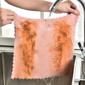 Panni in microfibra Prodotti per la pulizia Asciugamani per la pulizia in microfibra privi di sostanze chimiche privi di lanugine per la pulizia dei regali delle auto dei finestrini della cucina