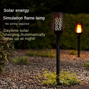 LED Dekorasyon nga Kahayag Classic Solar Flame Lamp ...