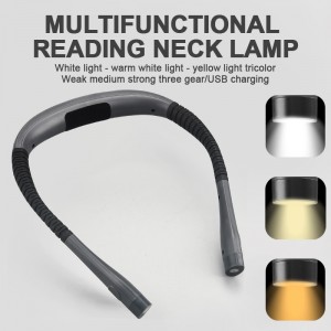Комфортное ношение 3 регулируемых светодиодных фонаря для книг на шее