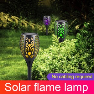 야외 방수 휴일 불꽃 안뜰 정원 태양열 램프