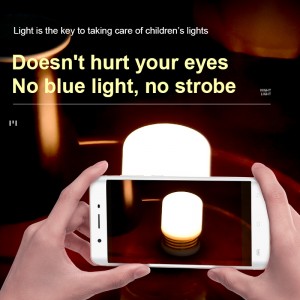 თბილი შუქი თვალის მოვლის ძილი მორგებული USB დამუხტვა საყვარელი LED ღამის ნათურა