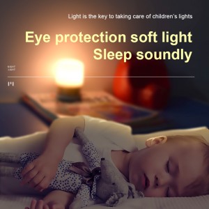 Ջերմ լույս Աչքերի խնամքի քուն Հարմարեցված USB լիցքավորում Գիշերային լուսադիոդային լույս