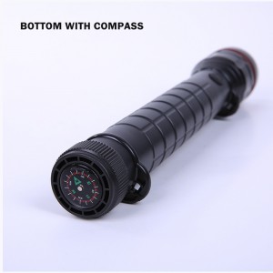 Zoom high-power rechargeable remote 2D 3D battery flashlight
