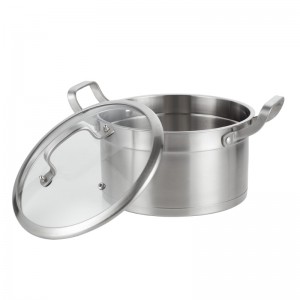 YUTAI 18/10 Stainless Steel Soup Pot na may Steel Handle