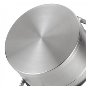 YUTAI 18/10 Stainless Steel Soup Pot nga adunay Steel Handle