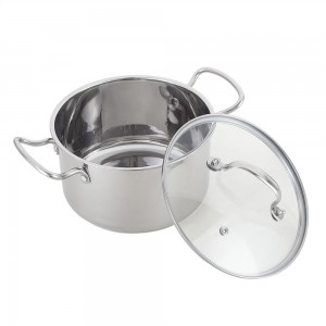 I-YUTAI cookware steel stainless Casserole ene-wire Handle 2.7QT - 5QT
