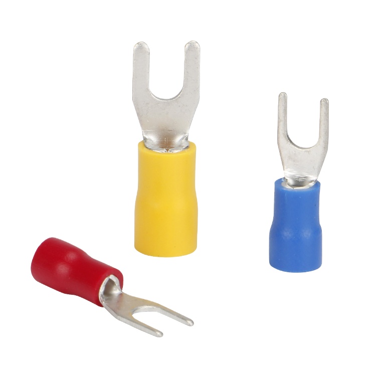 SV series insulated Y type fork crimp terminals,spade terminal connector
