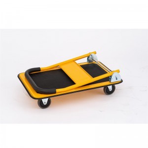Warehouse Platform Trolley Foldable Platform Truck Push Dolly. Weight Capacity-with Swivel Wheels