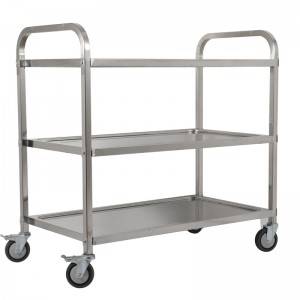 DuoDuo Restaurant Trolley CC-3S M L 3 Tier Clearing Trolley