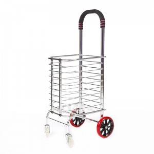 DuoDuo Shopping Cart DG1006 with Wheels and Removable Basket